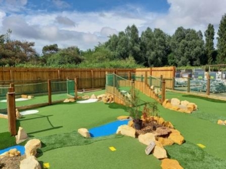 Back in action at Aces Minigolf Gloucester